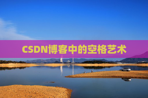 CSDN博客中的空格艺术 CSDN博客中的空格艺术